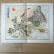 Original map of Europe 37x48cm - 1888