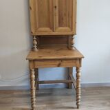 Solid wood country console desk