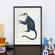 Chimère lithographie gravure animal - le toupajou