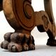 Table de ferme en chêne massif à pattes de lions - Période Art Déco vers 1930