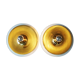 Pair of golden wall lights Flush Lights, Germany 1970s