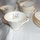 Coffee service or tea in faience Salins France