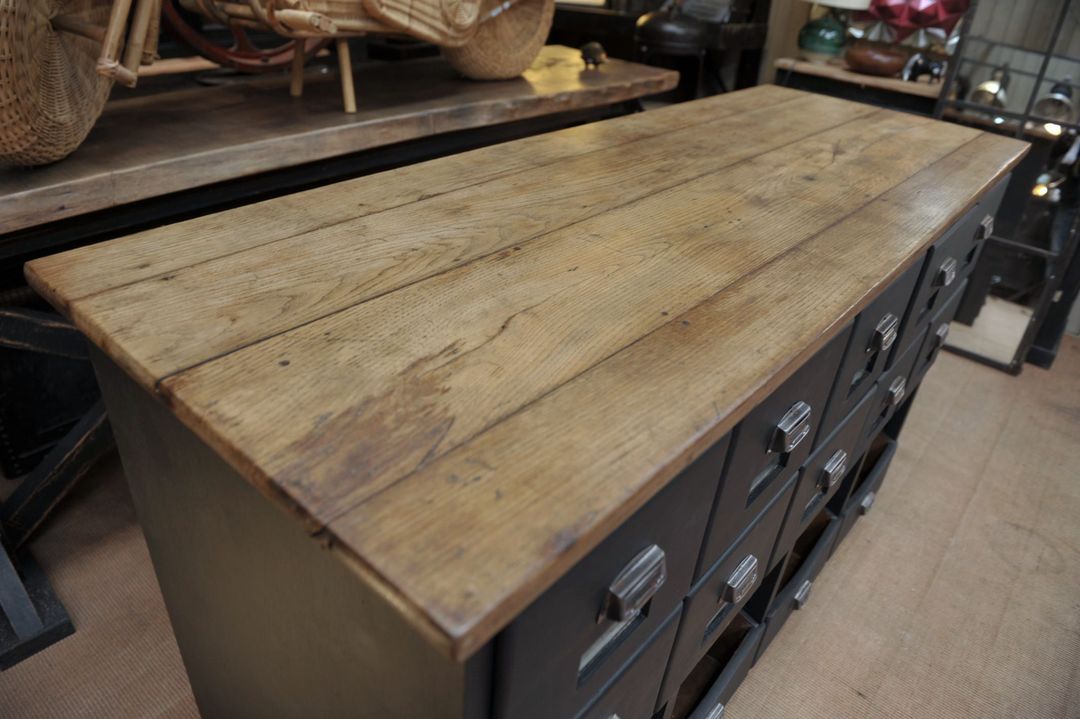 Commercial furniture in fir with drawers 1930