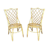 Pair of rattan chairs