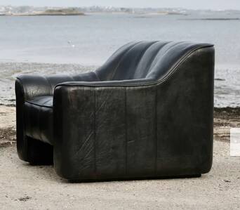 De Sede DS 44 armchair, 1970s, black leather.