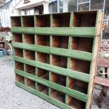 Wooden workshop shelf