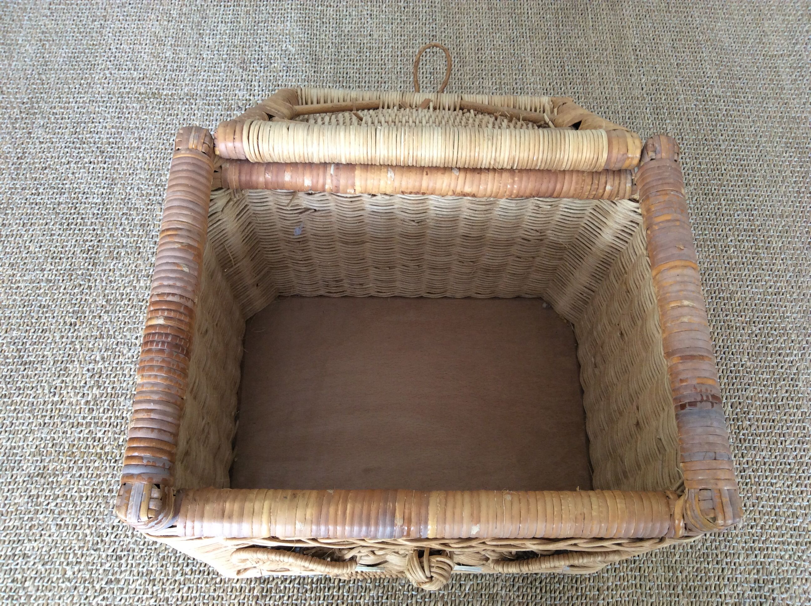 Wicker toy chest