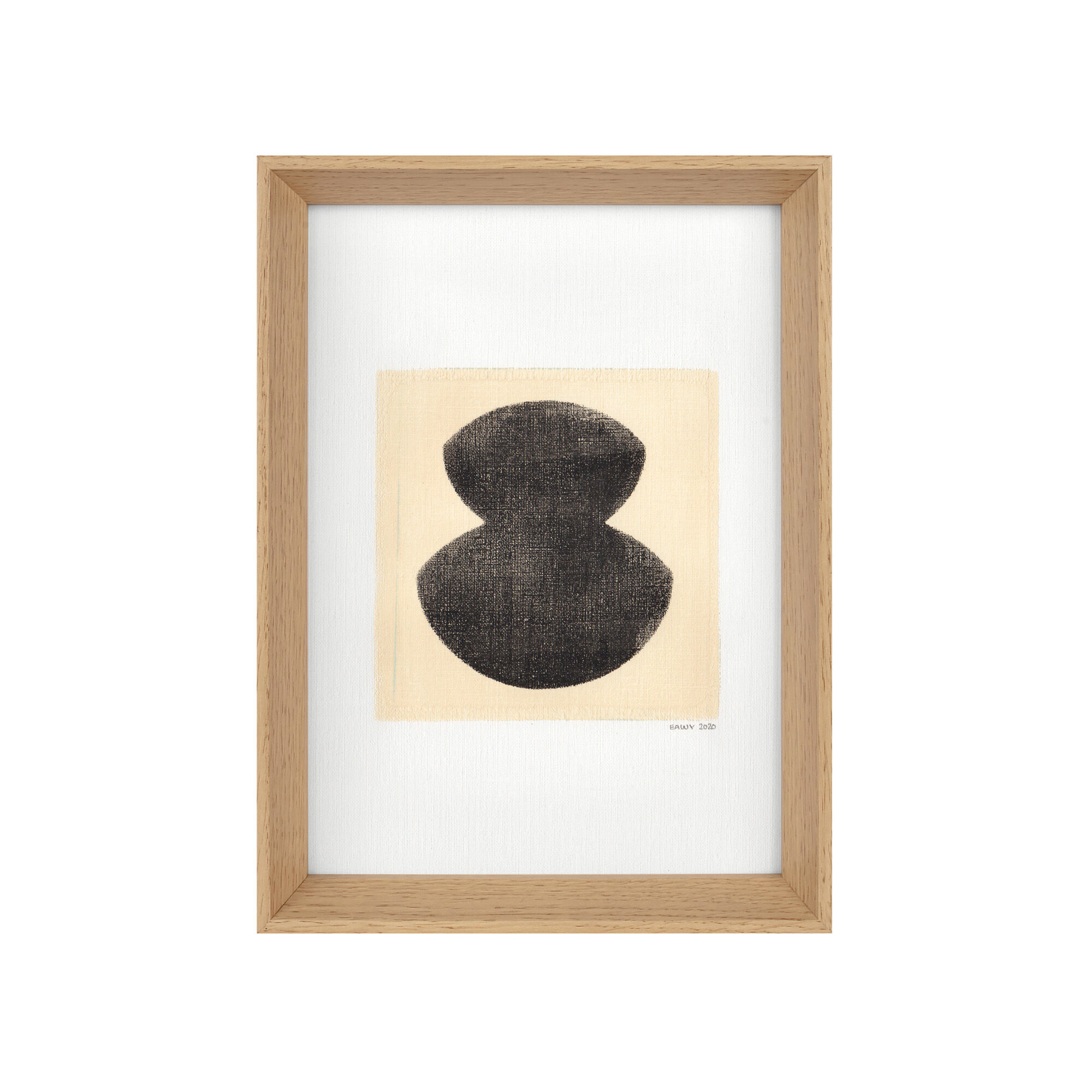 Painting on paper, dated and signed without frame