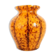 Murano style yellow blown glass vase