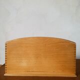 Honey wooden mail rack