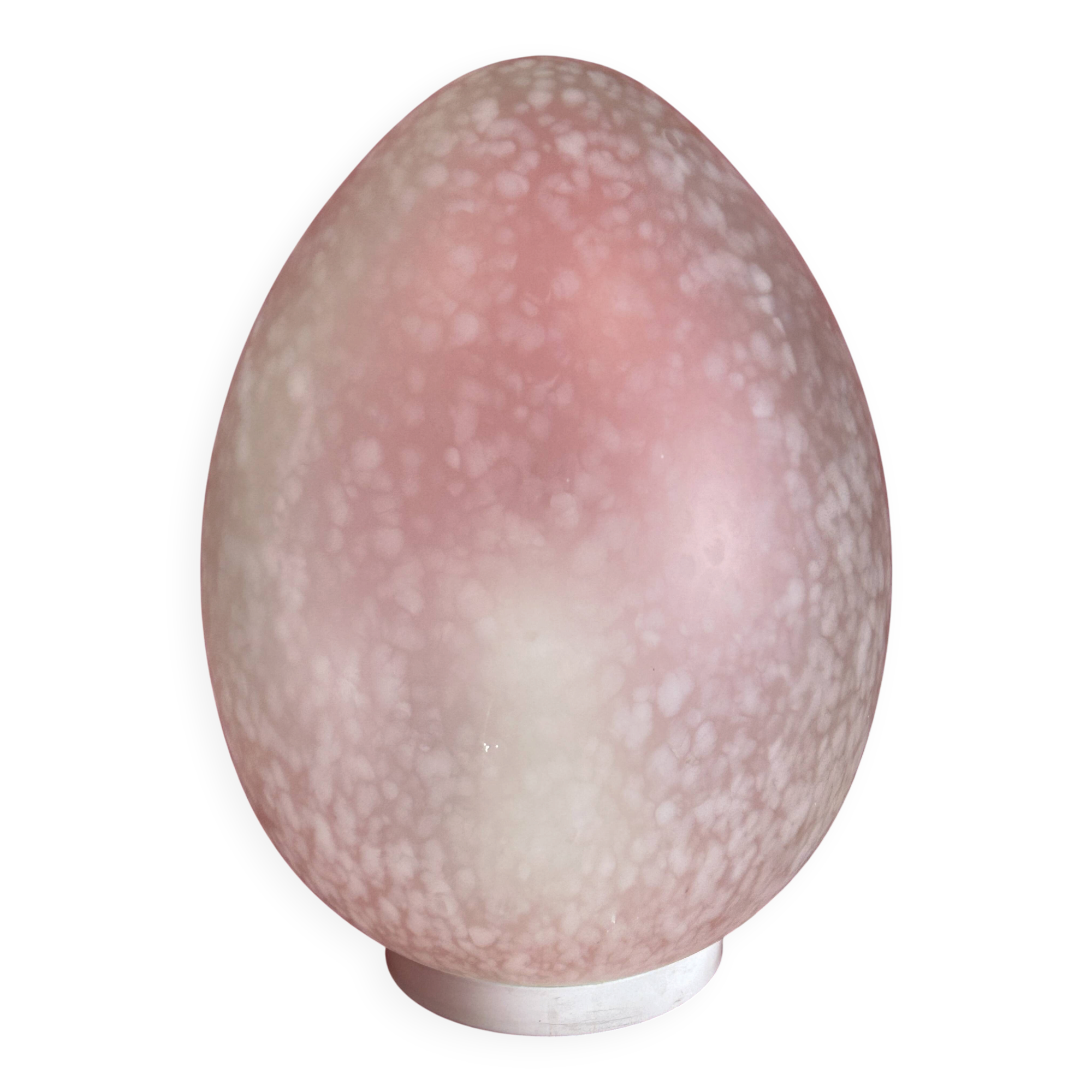 Table lamp - Zen - the egg - speckled glass