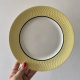 Set of 6 vintage flat plates Moulin des Loups