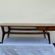 Louis van Teeffelen Salon Table in Teak with a double drawer 1950’s