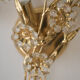 Pair of wall light Italian "Bouquets of flowers"