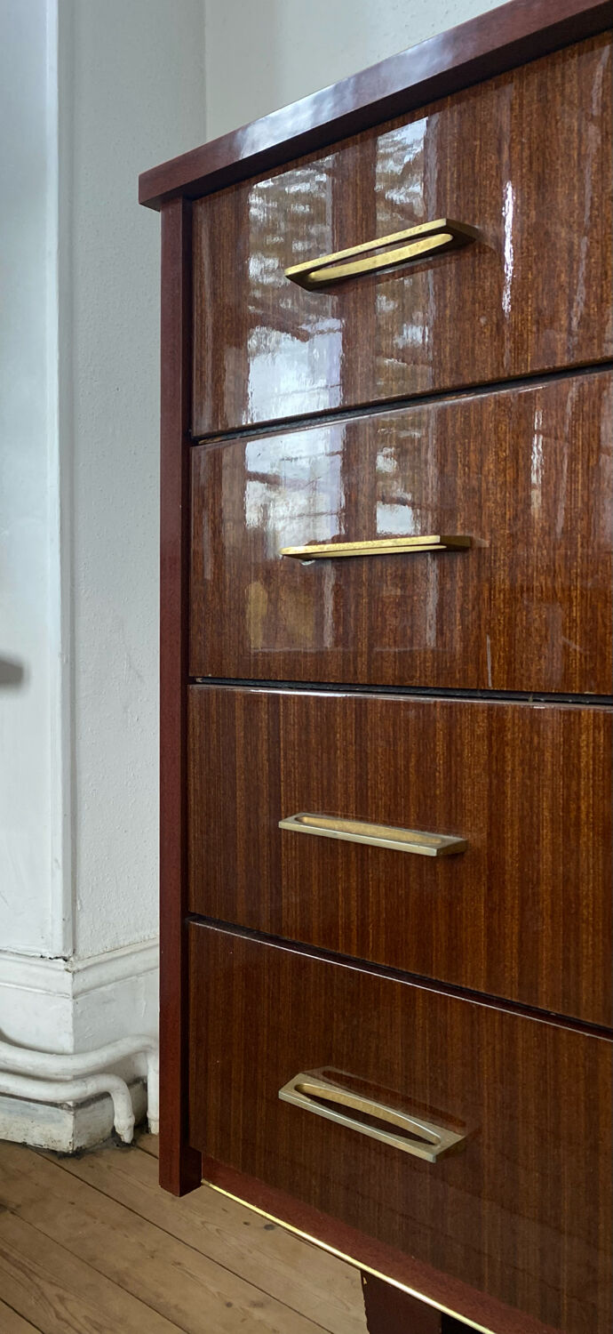 Commode vintage 4 tiroirs années 60