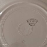 Set of 12 flat plates 30s earthenware K&G Lunéville model Denise