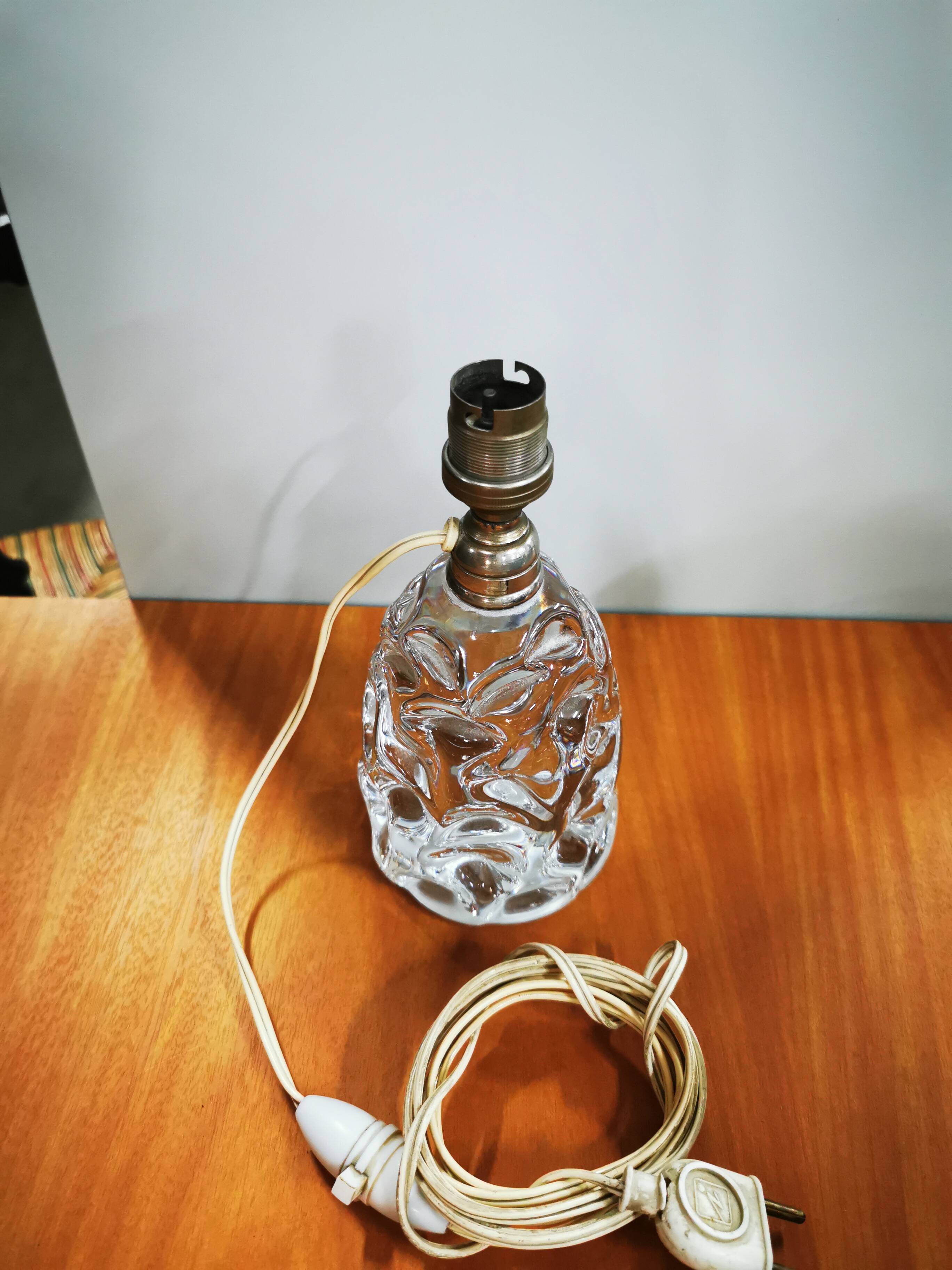 Antique Baccarat bedside lamp