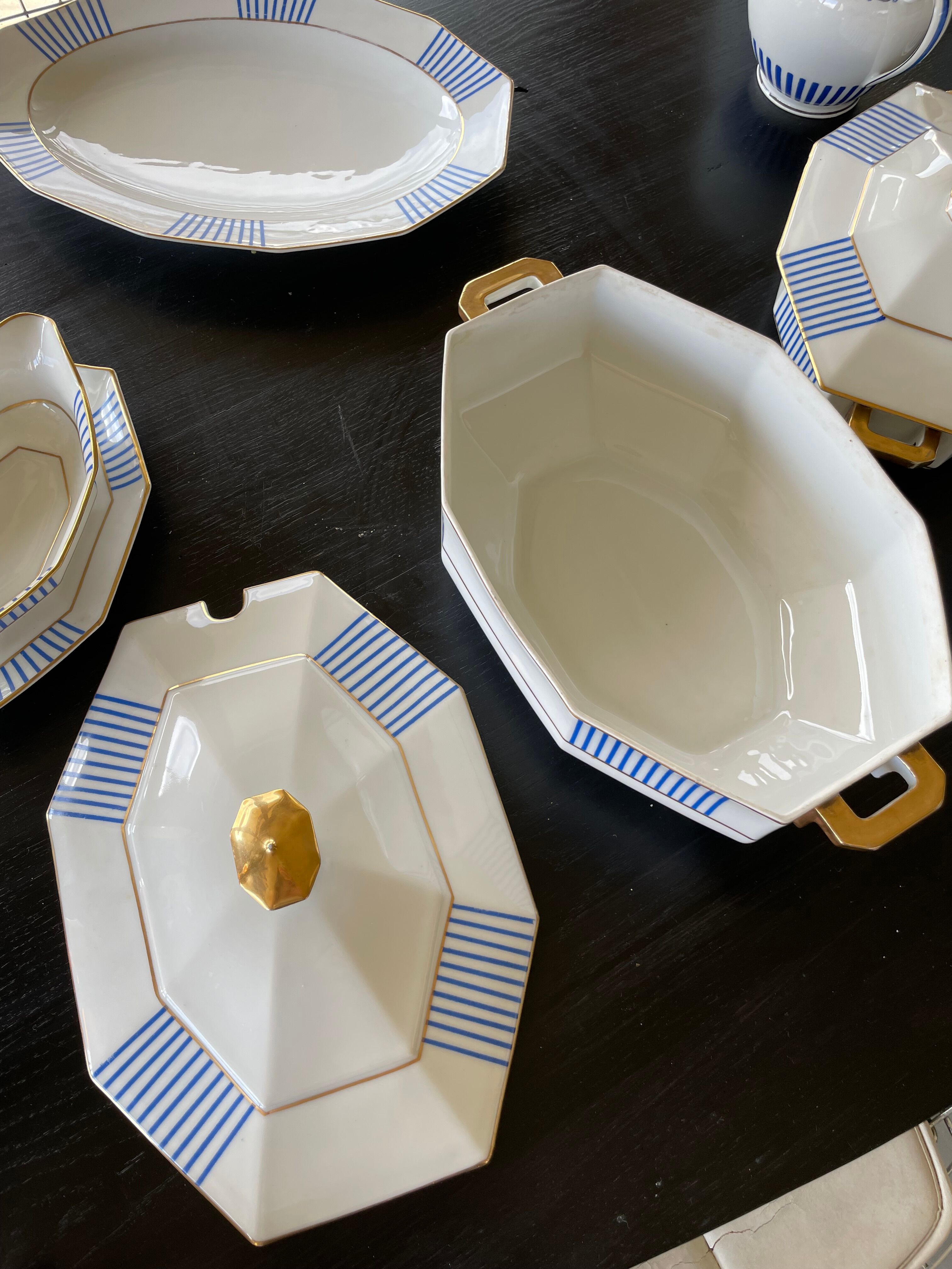Set XXL crockery Limoges A.Lanternier