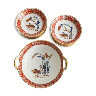 Cups and bowl in haviland porcelain