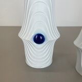 Set of 2 Original Porcelain Op Art Vase Made by Royal Bavaria KPM Germany, 1970s