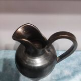 Enameled stoneware pitcher