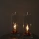 Murano glass lamps, candle-shaped