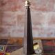 Art Deco lamp, table lamp, bedside lamp, conical wooden lamp with triangular base, 40s.
