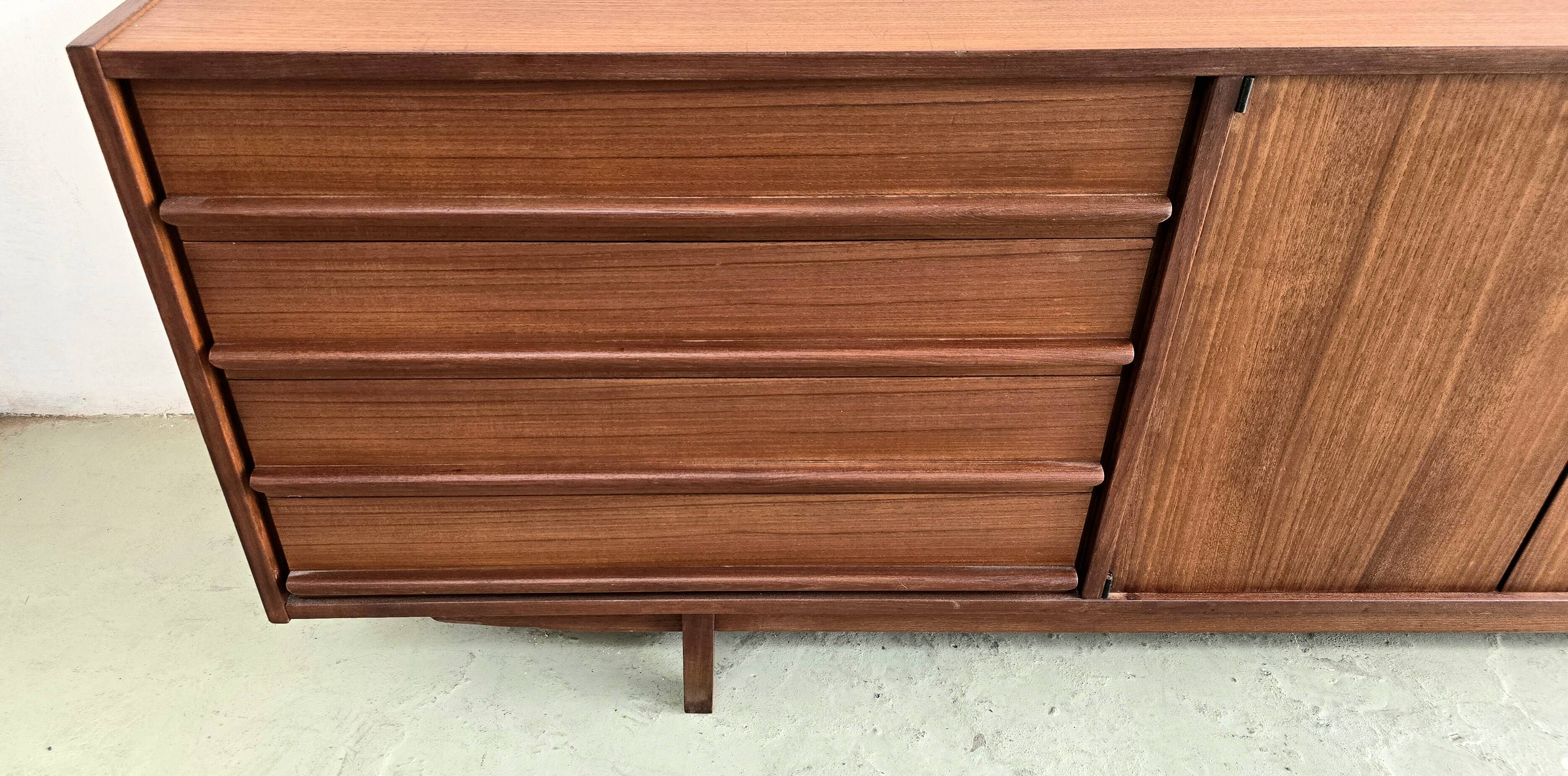 Enfilade en teck vintage Selex De Barovero, Italie, Années 1960