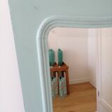 Old mirror revamped in light turquoise