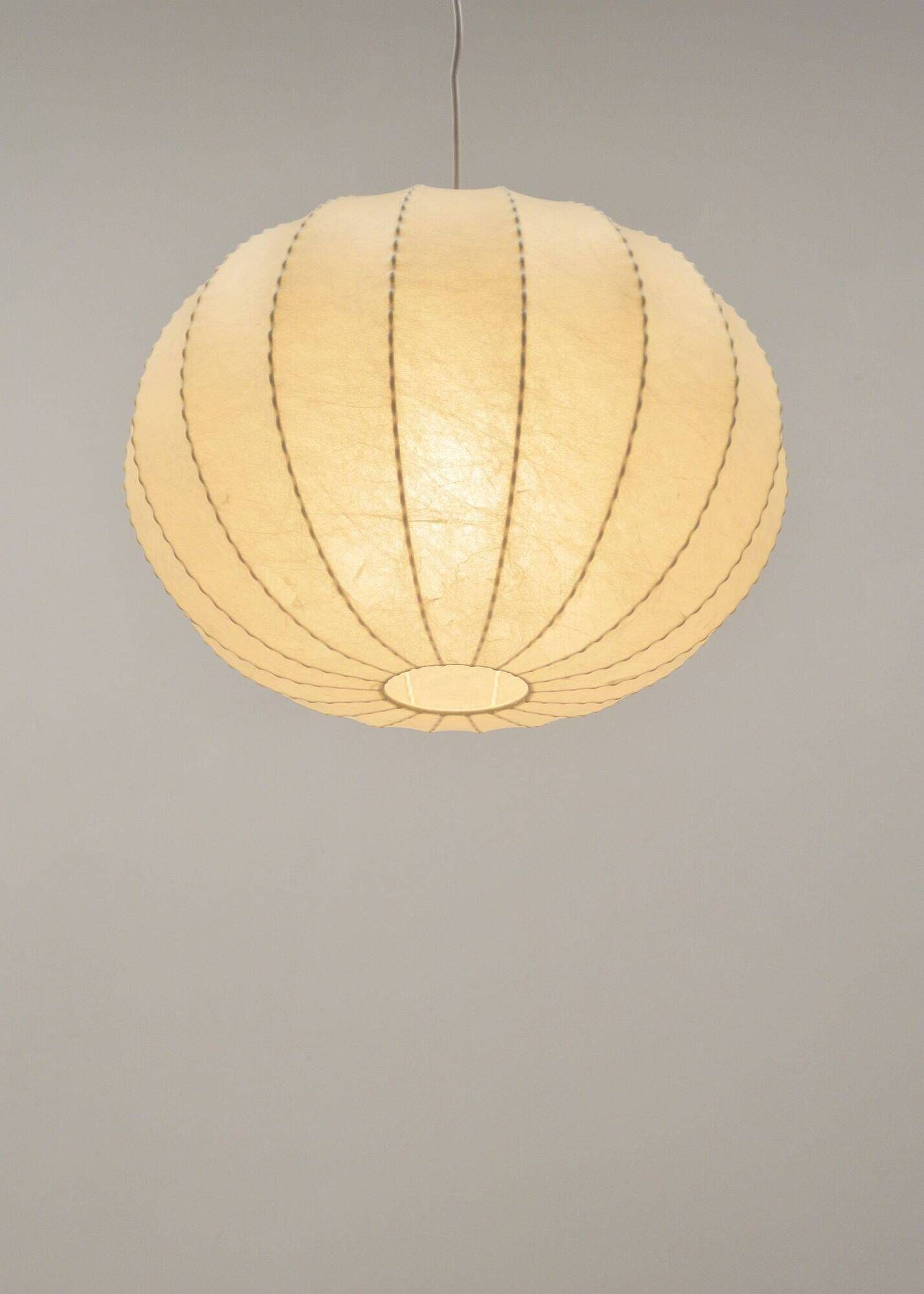 Vintage cocoon pendant lamp by Goldkant Leuchten, 1960s