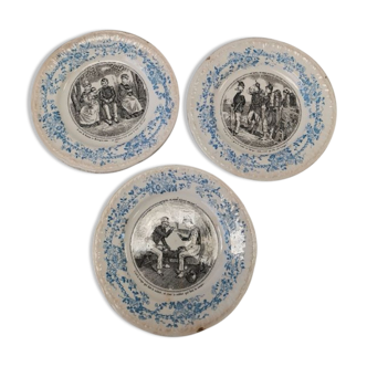 Soldiers' decor dessert plates