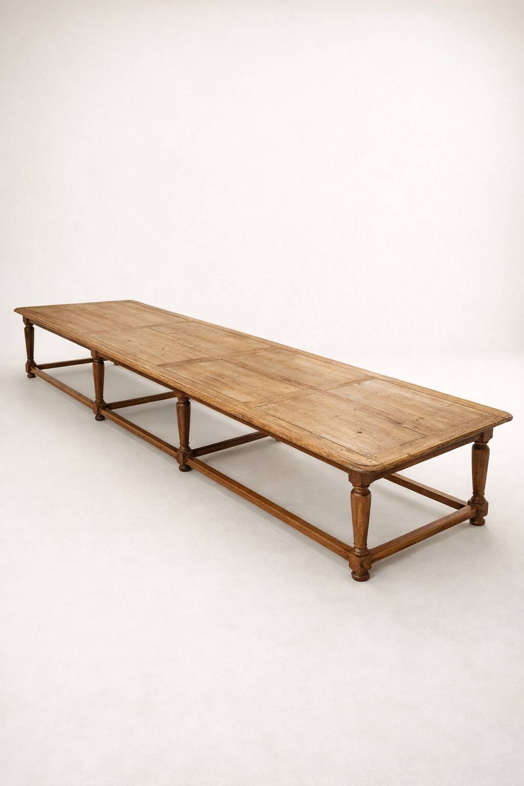 Monumental solid oak table 5.5 metres. Exceptional piece.