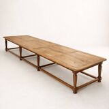 Monumental solid oak table 5.5 metres. Exceptional piece.