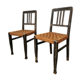 Pair of rope chairs