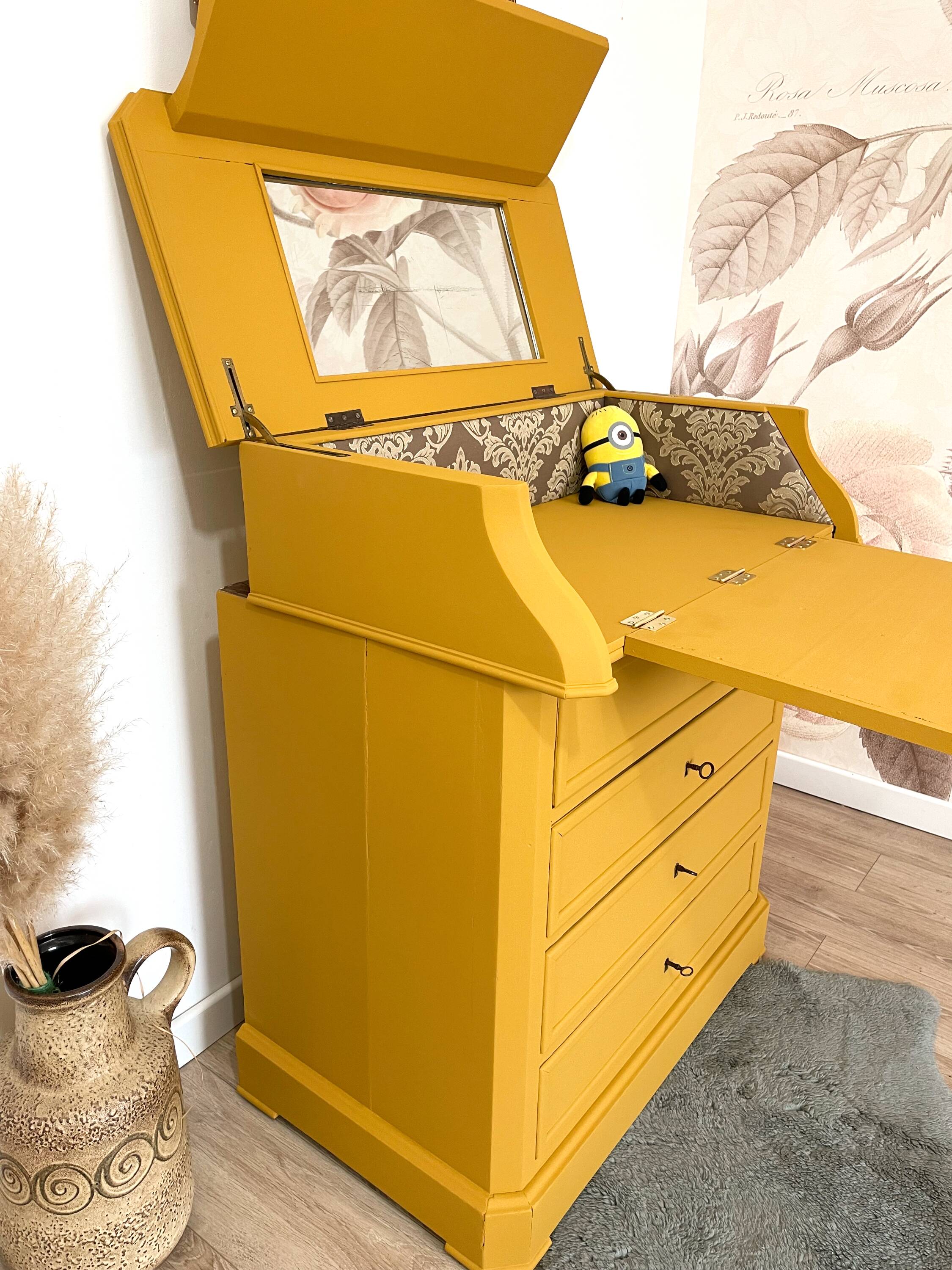 Louis Philippe changing table and dresser