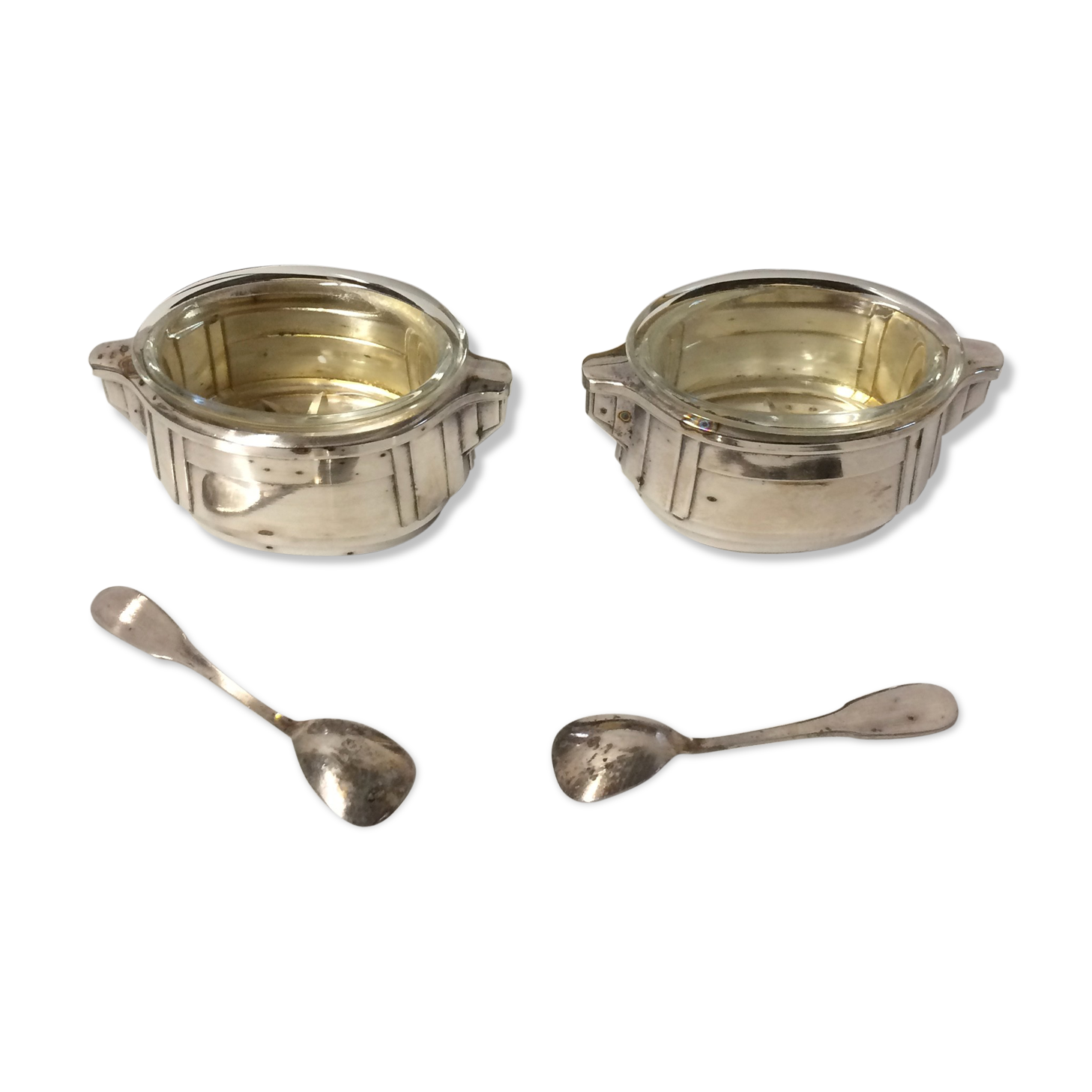 Art-deco salt and pepper pots