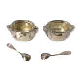 Art-deco salt and pepper pots