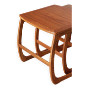 Tables gigognes en teck éditées par Nathan, années 60