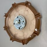 Cubic ceramic 31cm colorful "pop art" fat lava wall light element, germany, 1970