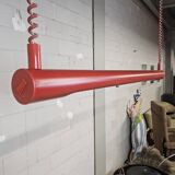 Vintage height adjustable red fluorescent tube lamp (Massive)