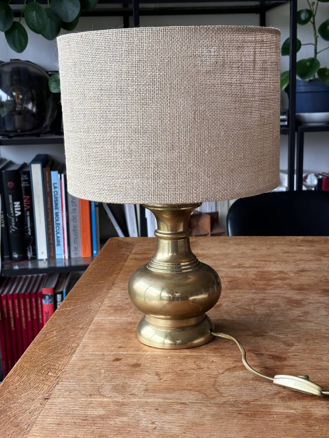 Vintage brass table lamp