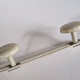 White metal wall coat rack, 1970