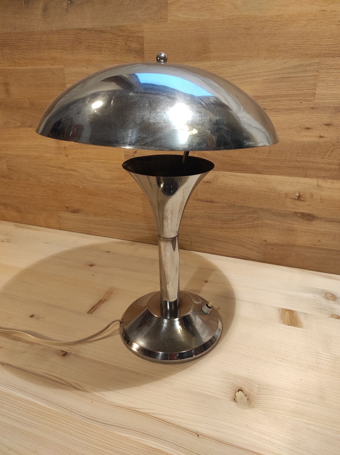 Metal mushroom lamp circa 1920 1940