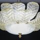 Dubai, Large Size Murano Glass Gold Flush Mount, 1970s