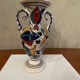 Hand-painted handcrafted vintage Tunisian vase