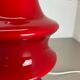 "Mushroom" Red Glass Table Desktop Light Made Hustadt Lights, Germany, 1970 No.2