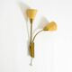 Mid Century unused brass wall lamp with double shade by Cosack Leuchten