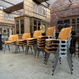 Suite of 18 DSC106 chairs by Giancarlo PIRETTI for Castelli