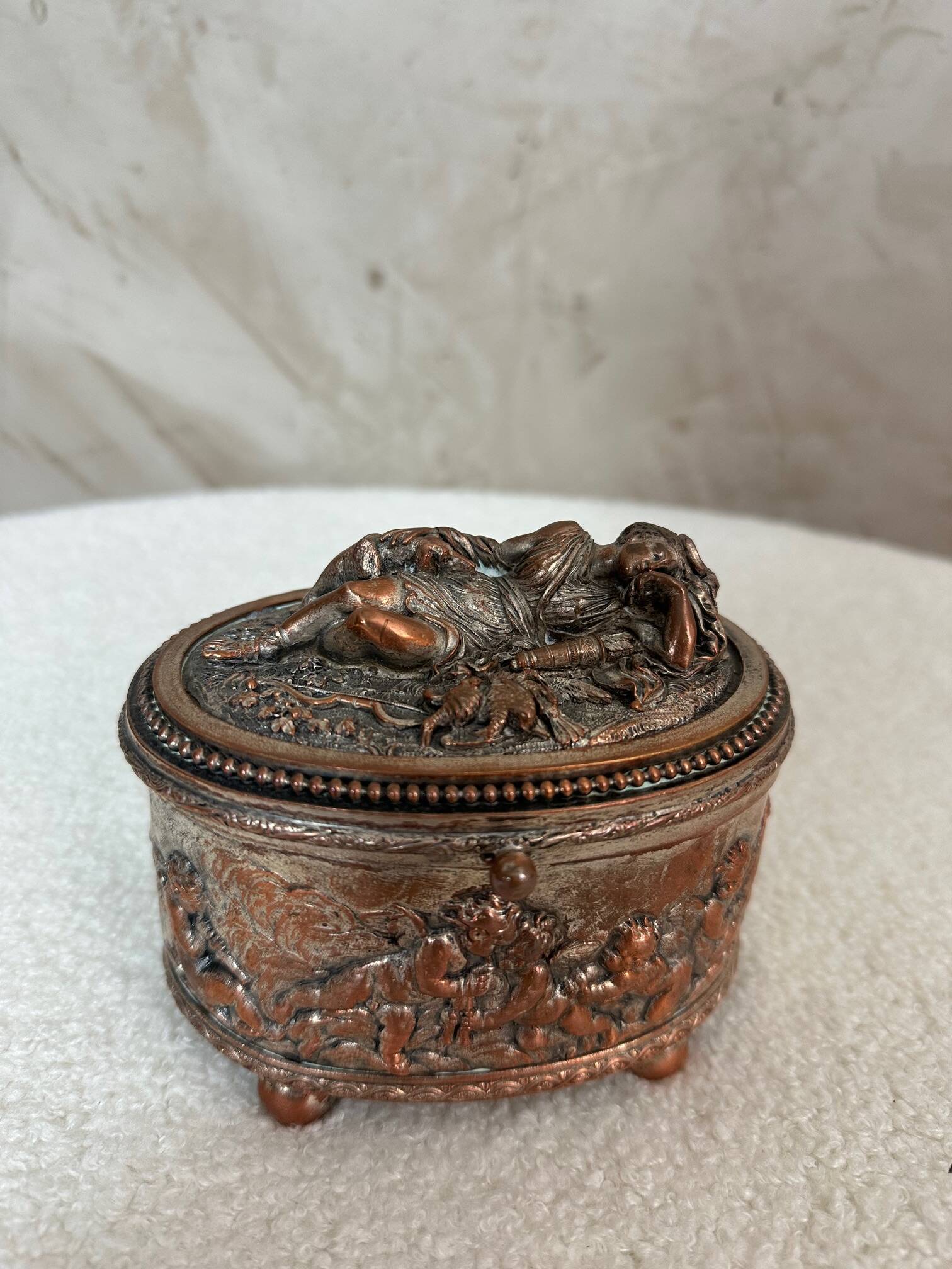 Copper jewelry box
