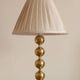 Pair of Vintage Swedish Table Lamps in Polished Brass, Signed Aneta